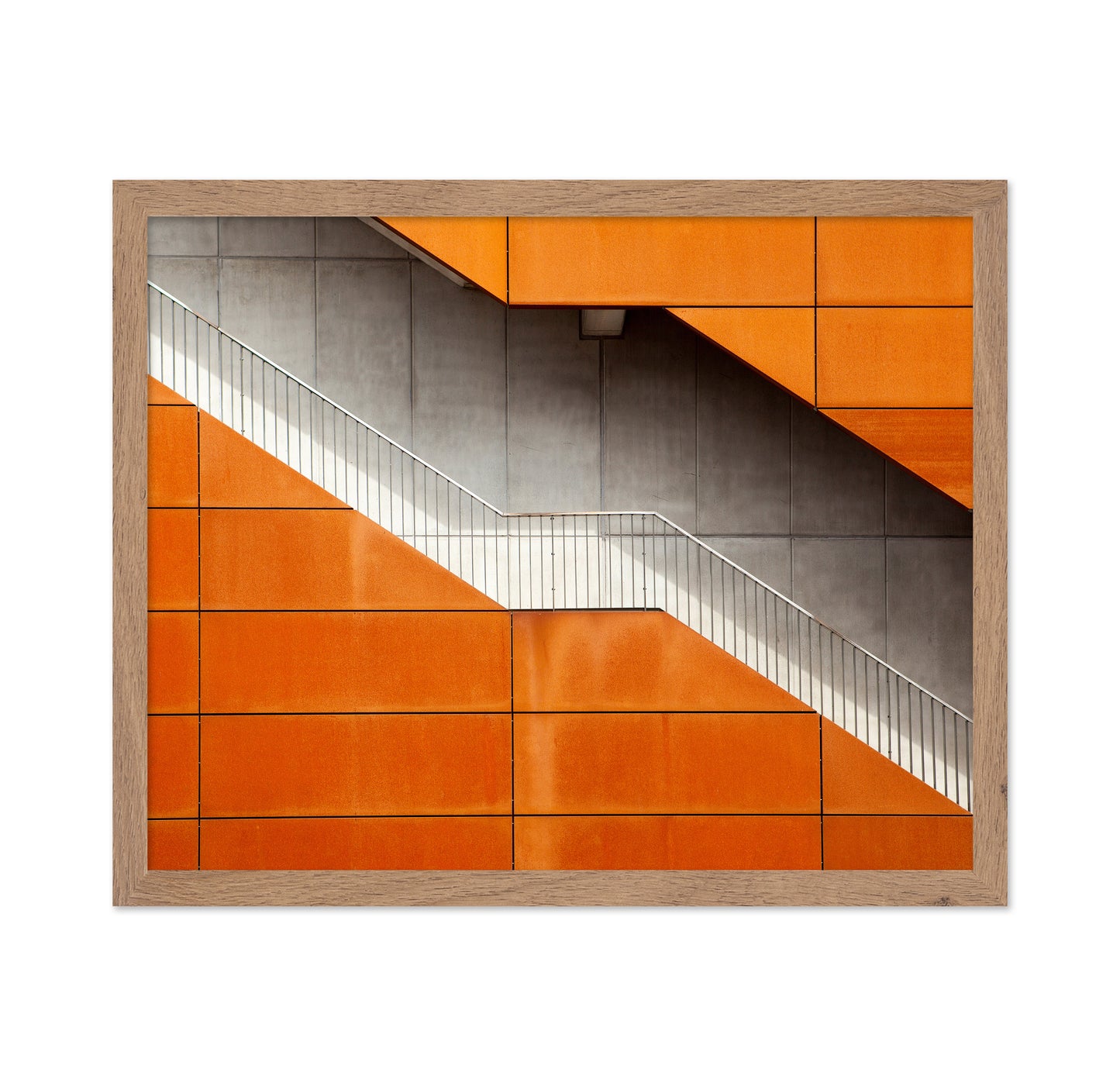 Orange Concrete Staircase