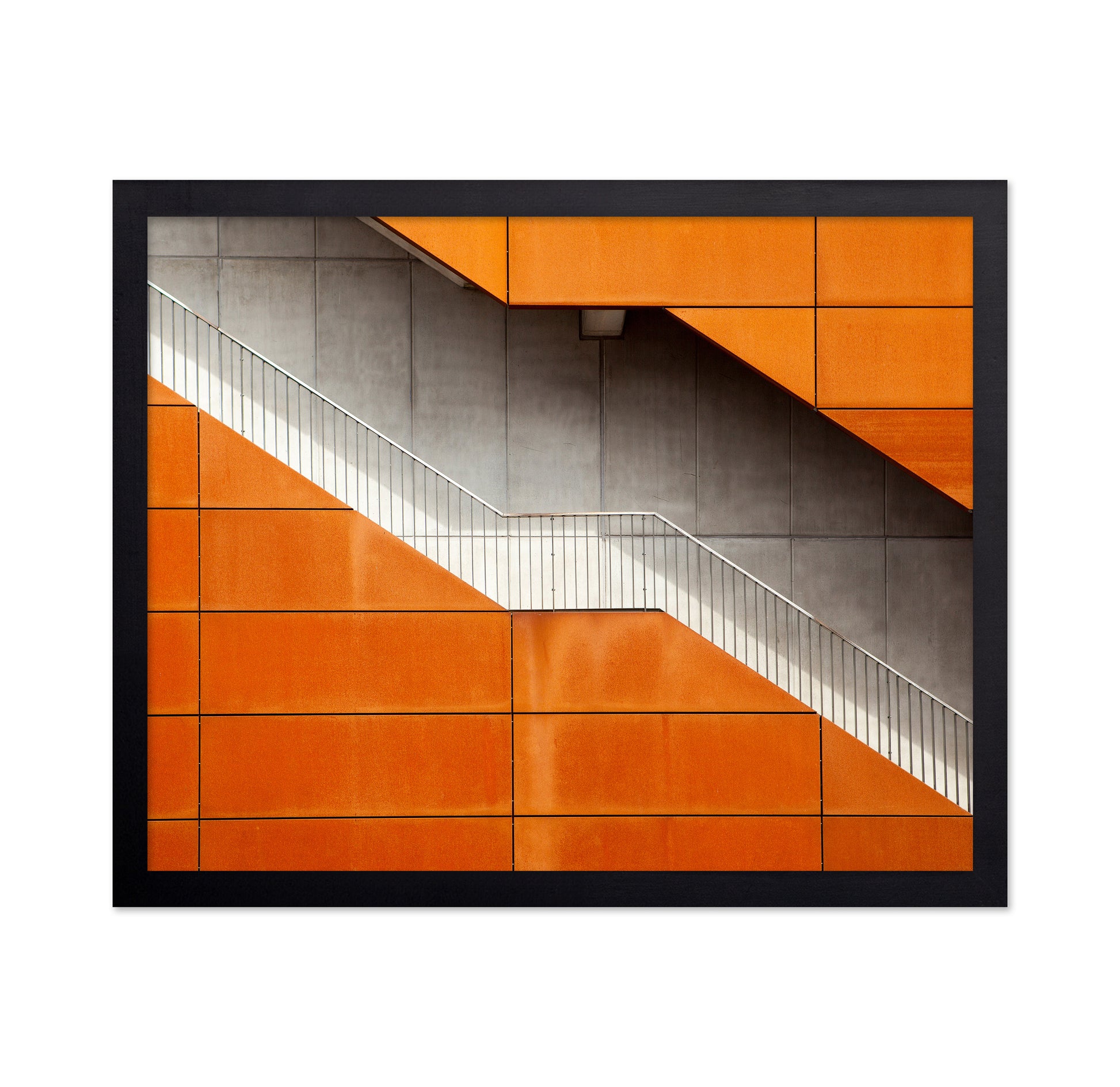 Orange Concrete Staircase