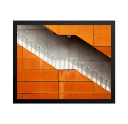 Orange Concrete Staircase