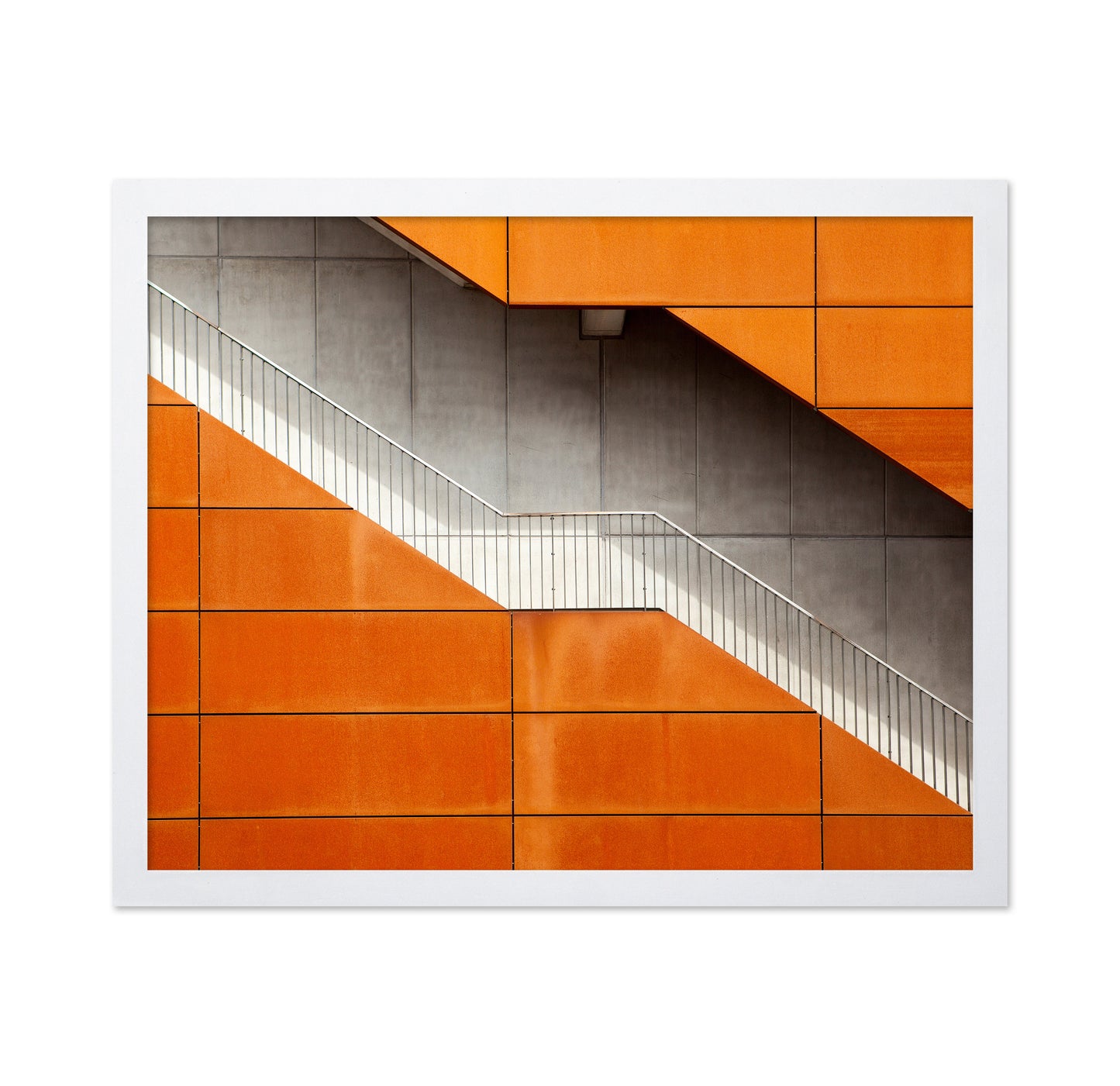 Orange Concrete Staircase