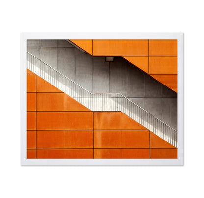 Orange Concrete Staircase