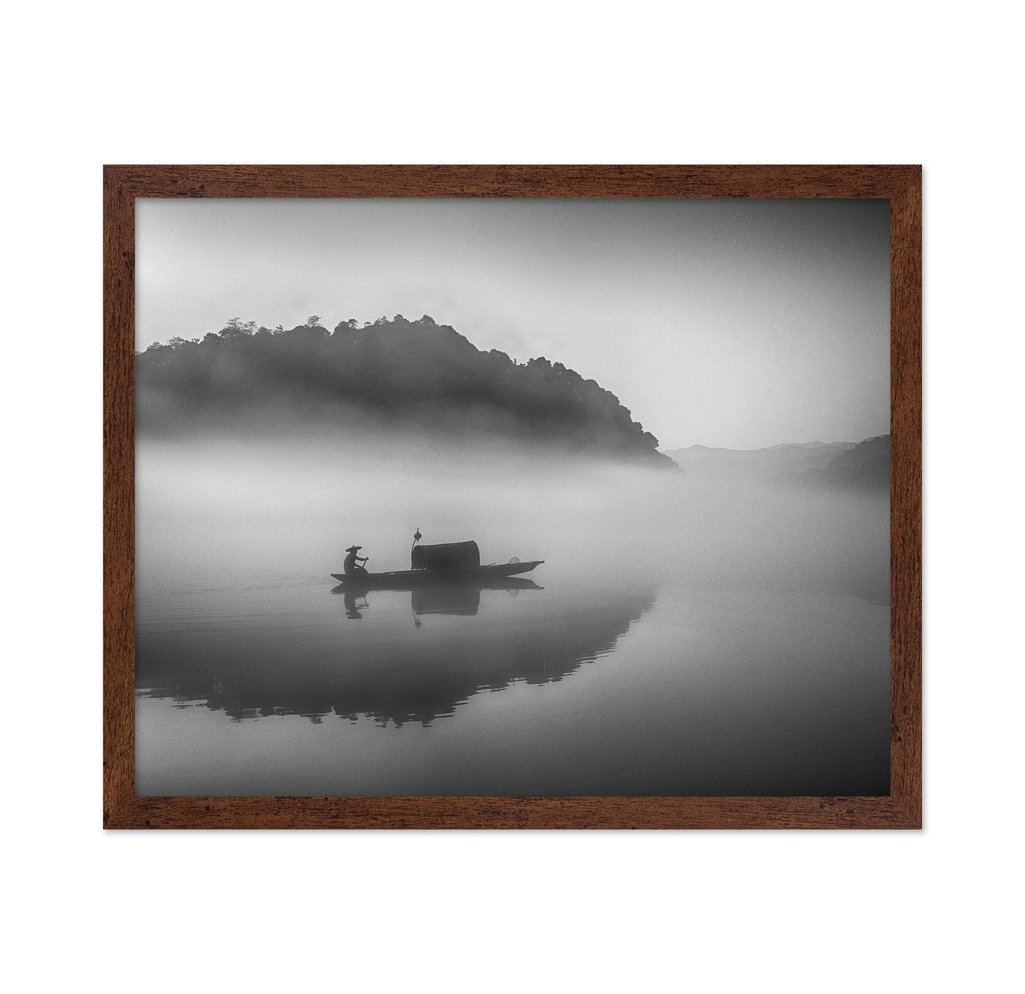 Serene Scenery at Dawn Mist