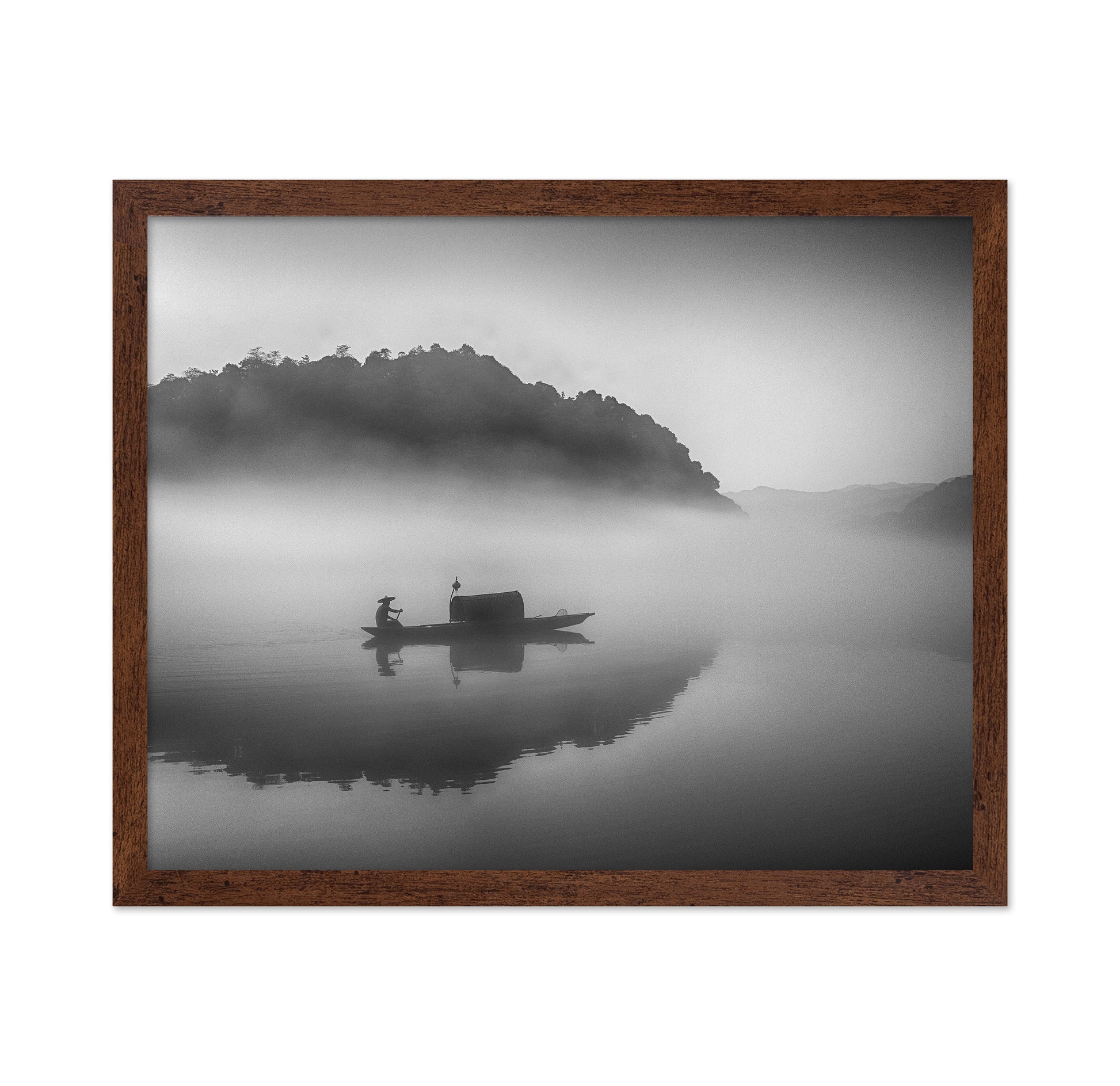 Serene Scenery at Dawn Mist