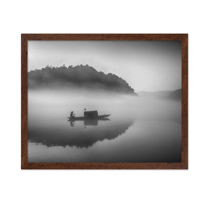 Serene Scenery at Dawn Mist