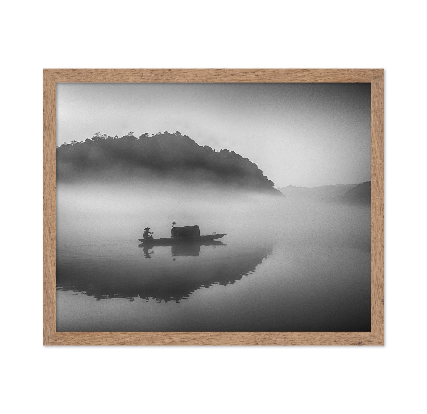 Serene Scenery at Dawn Mist