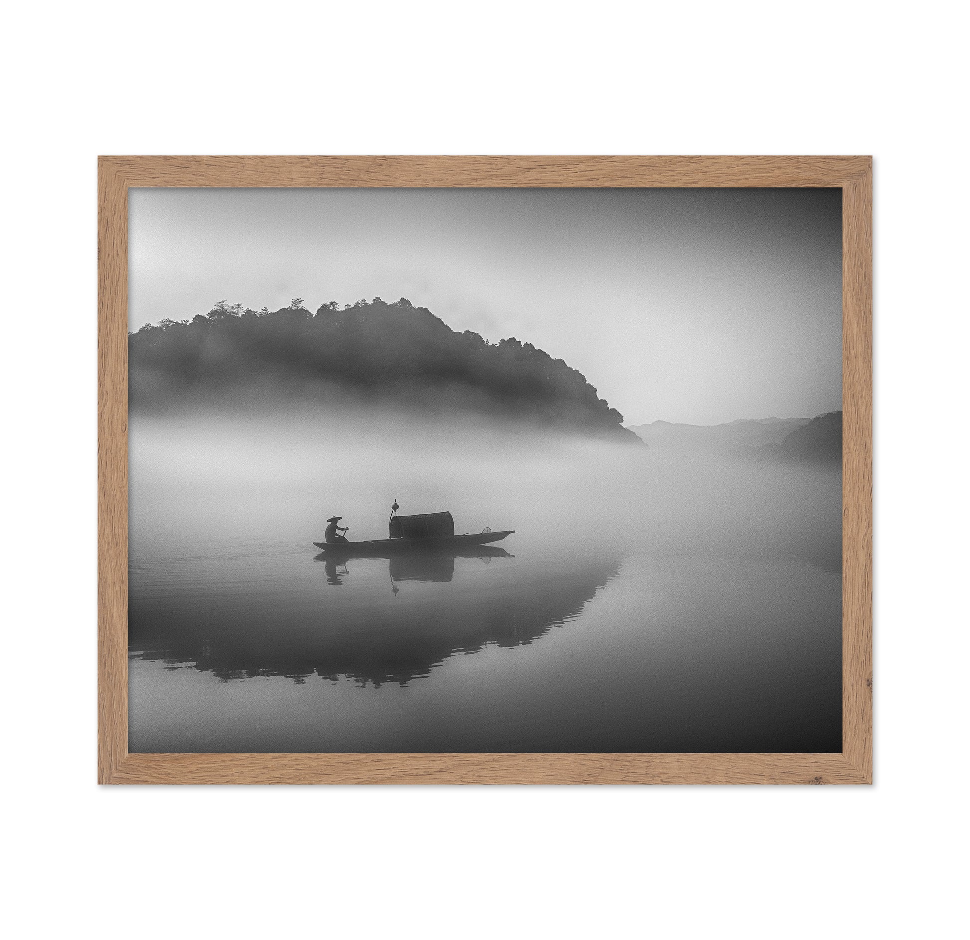 Serene Scenery at Dawn Mist