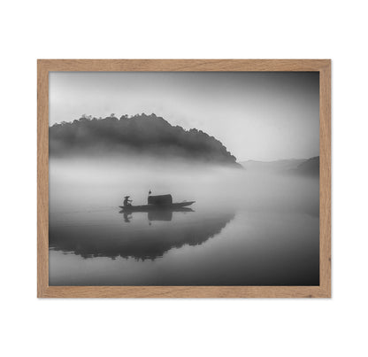 Serene Scenery at Dawn Mist