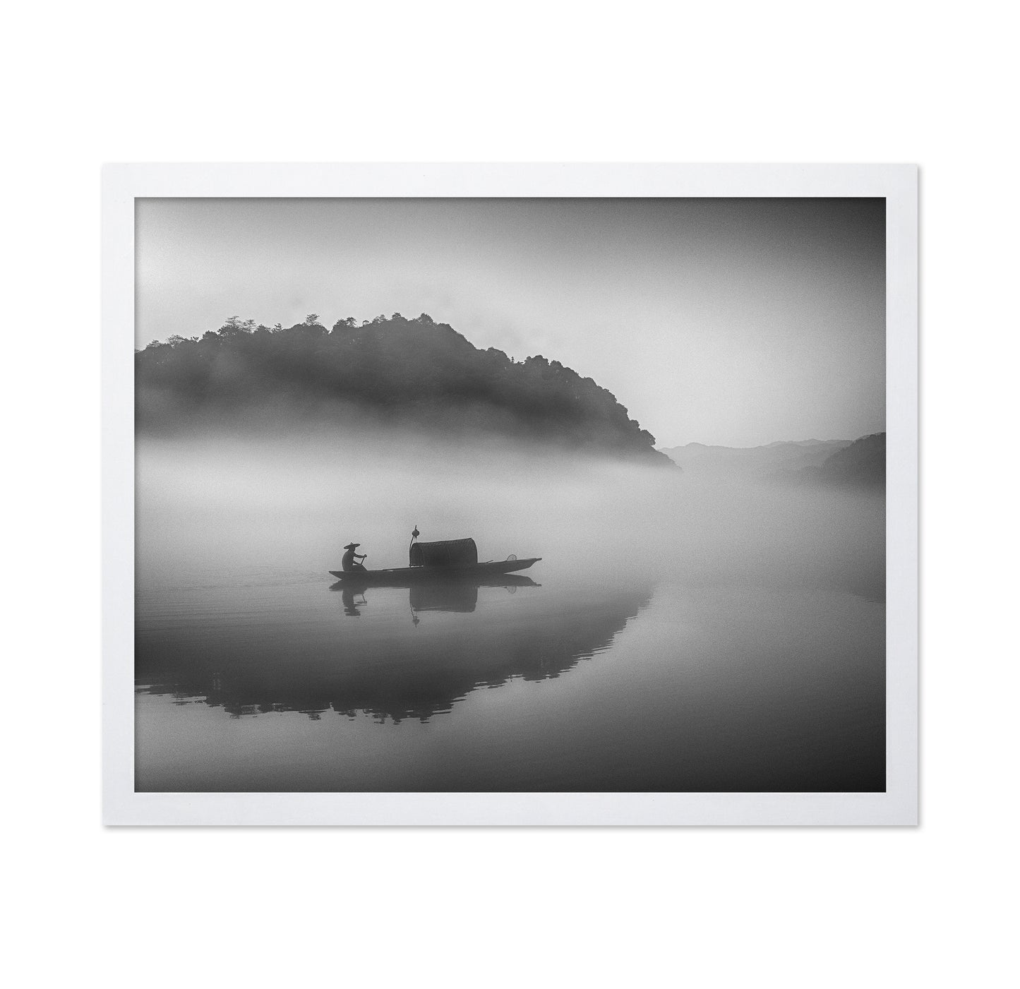 Serene Scenery at Dawn Mist
