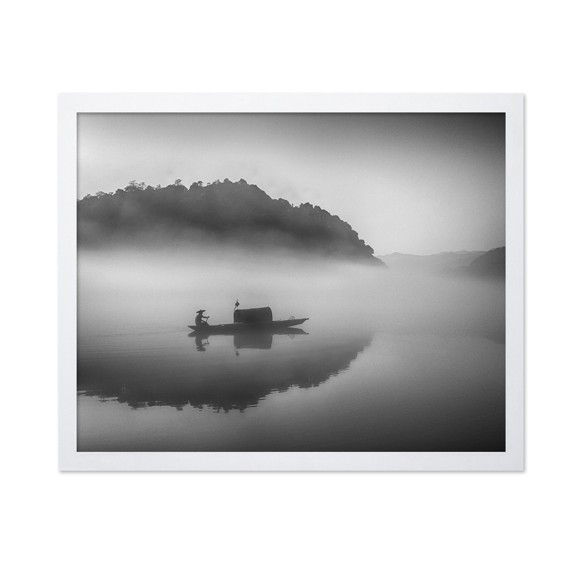 Serene Scenery at Dawn Mist