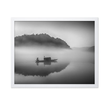 Serene Scenery at Dawn Mist