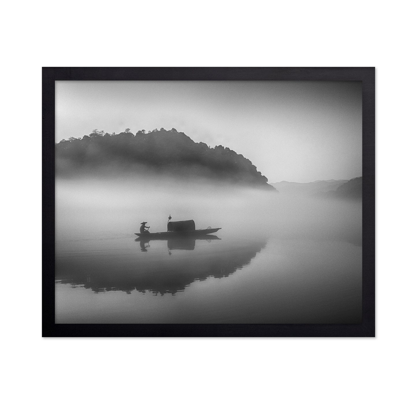 Serene Scenery at Dawn Mist