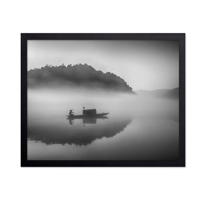 Serene Scenery at Dawn Mist