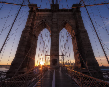 Sunrise At Brooklyn Bridge