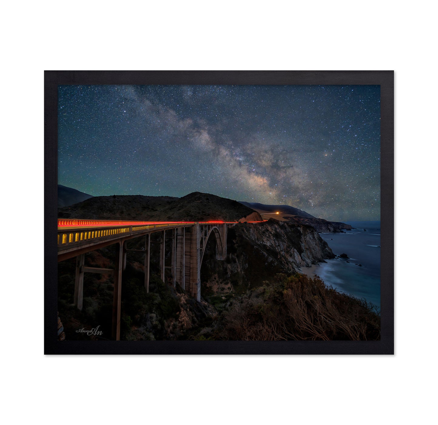 Bixby Creek Bridge At Night