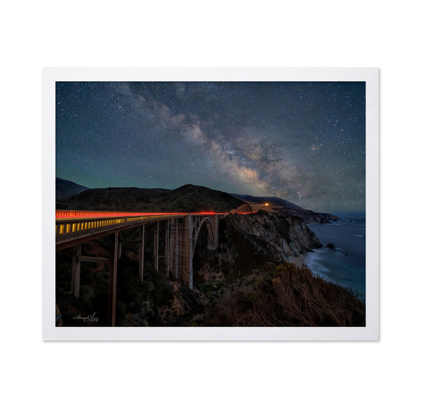 Bixby Creek Bridge At Night