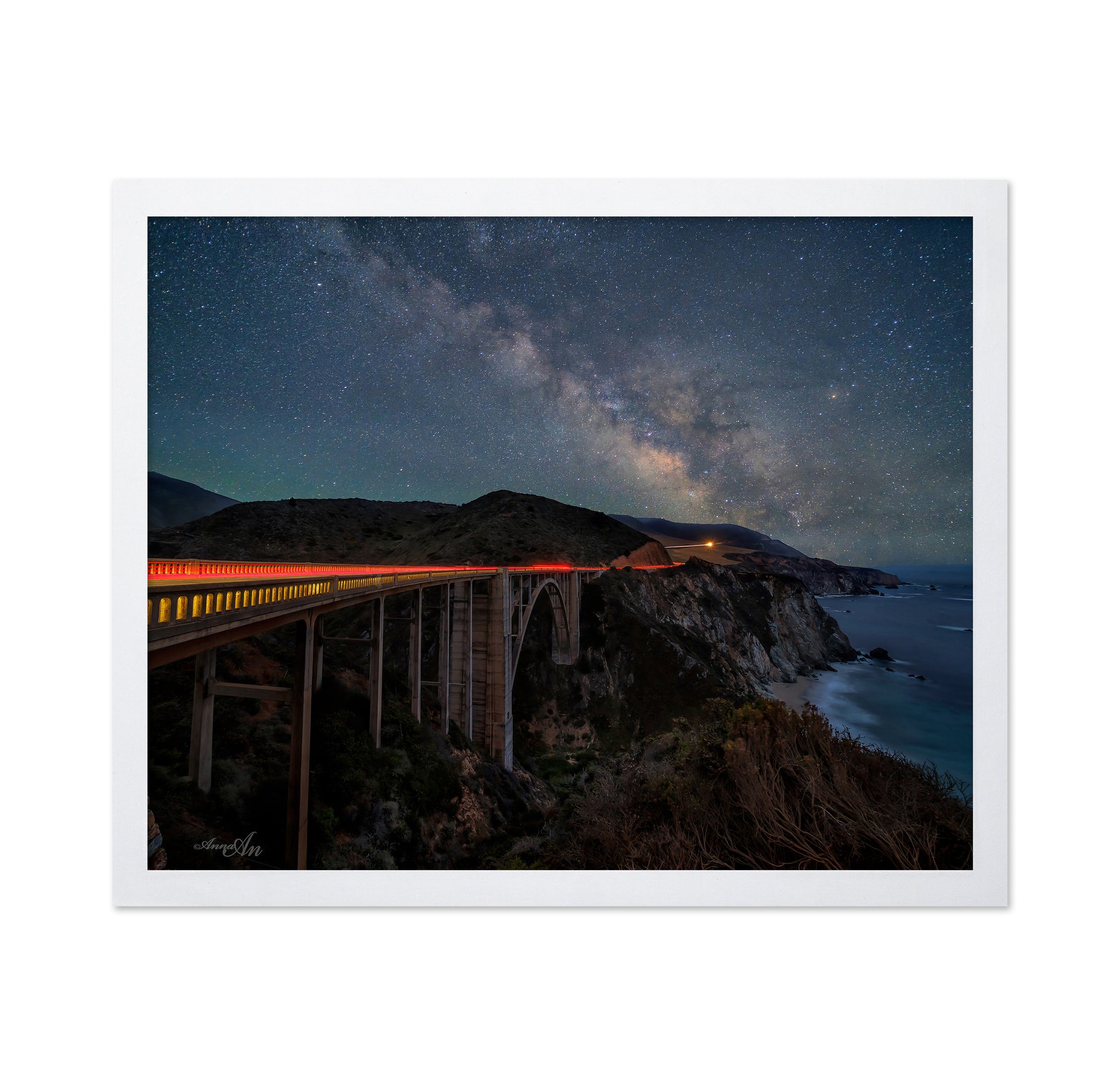 Bixby Creek Bridge At Night