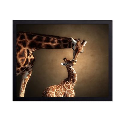 Mother Giraffe and Her Calf