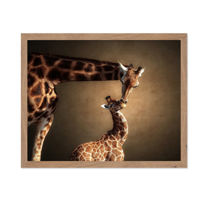 Mother Giraffe and Her Calf