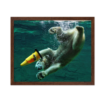 Diving Polar Bear