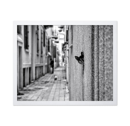 Peaking Urban Cat