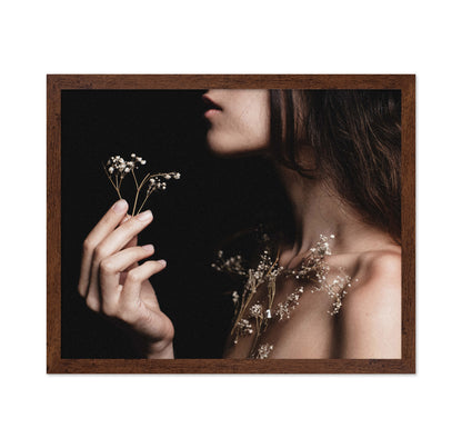 Moody Floral Portrait