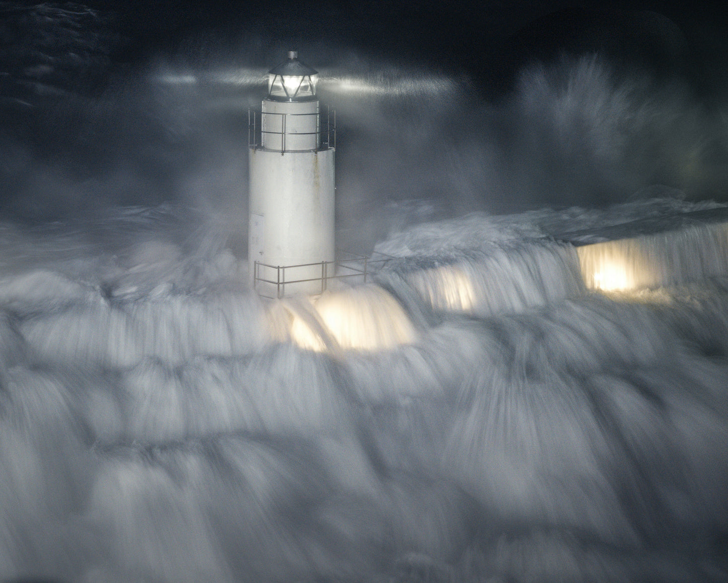 The Lighthouse in the Stormy Night