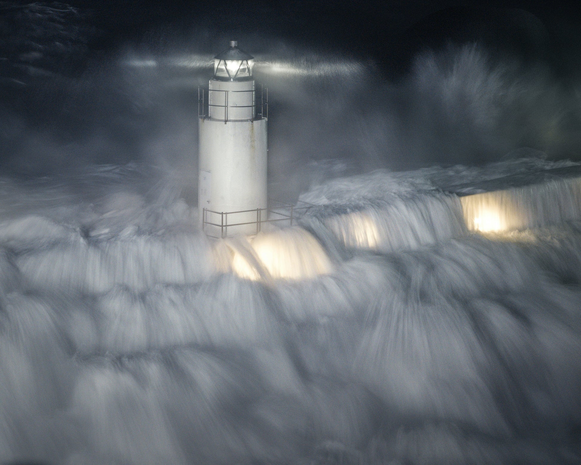 The Lighthouse in the Stormy Night