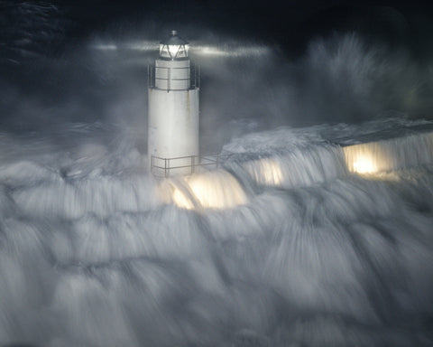 The Lighthouse in the Stormy Night