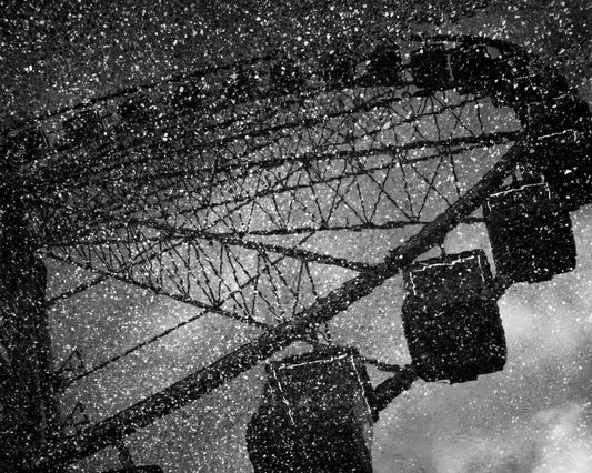 Ferris Wheel in Snowstorm