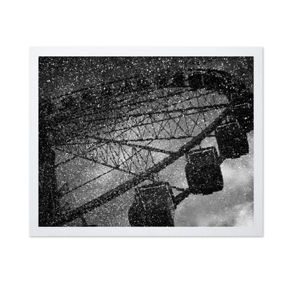 Ferris Wheel in Snowstorm