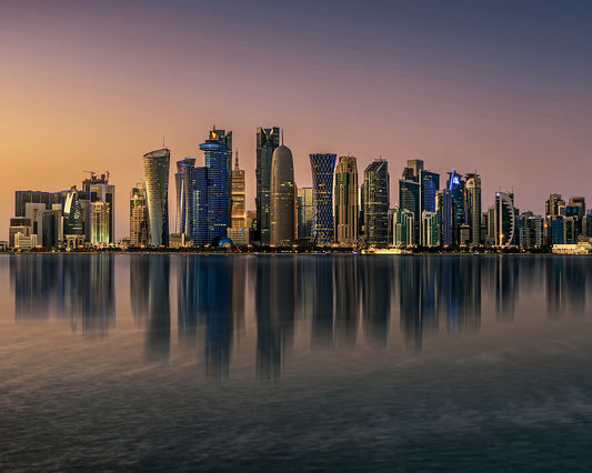 Doha Skyline at Sunset