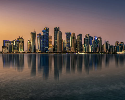 Doha Skyline at Sunset