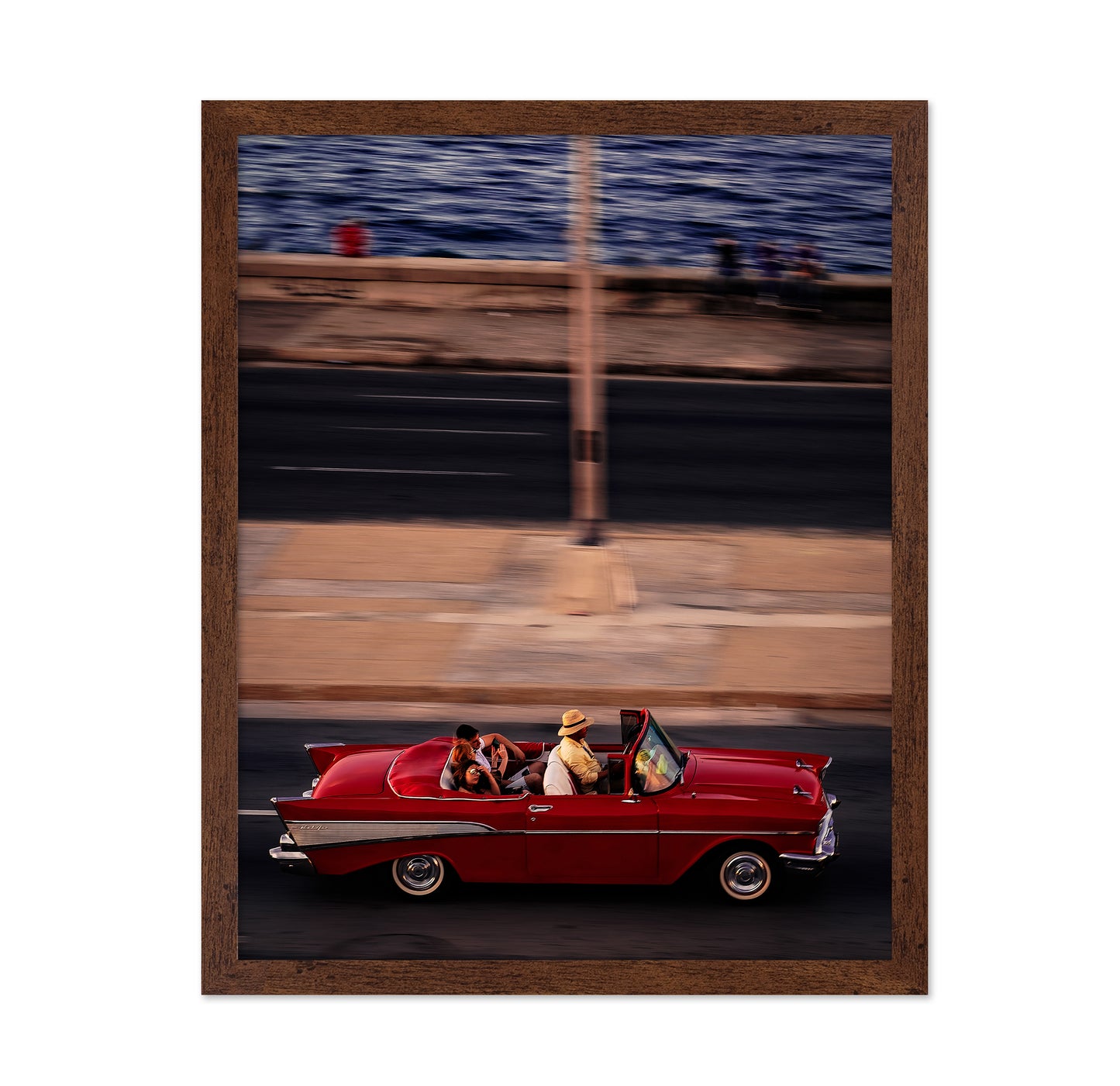 Red Car Driving