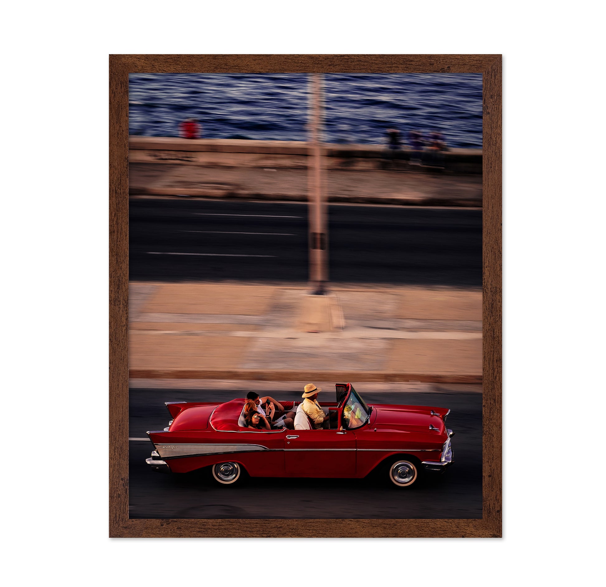 Red Car Driving
