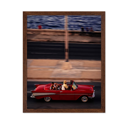 Red Car Driving