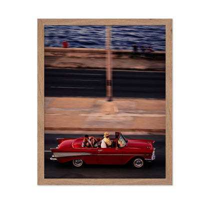 Red Car Driving
