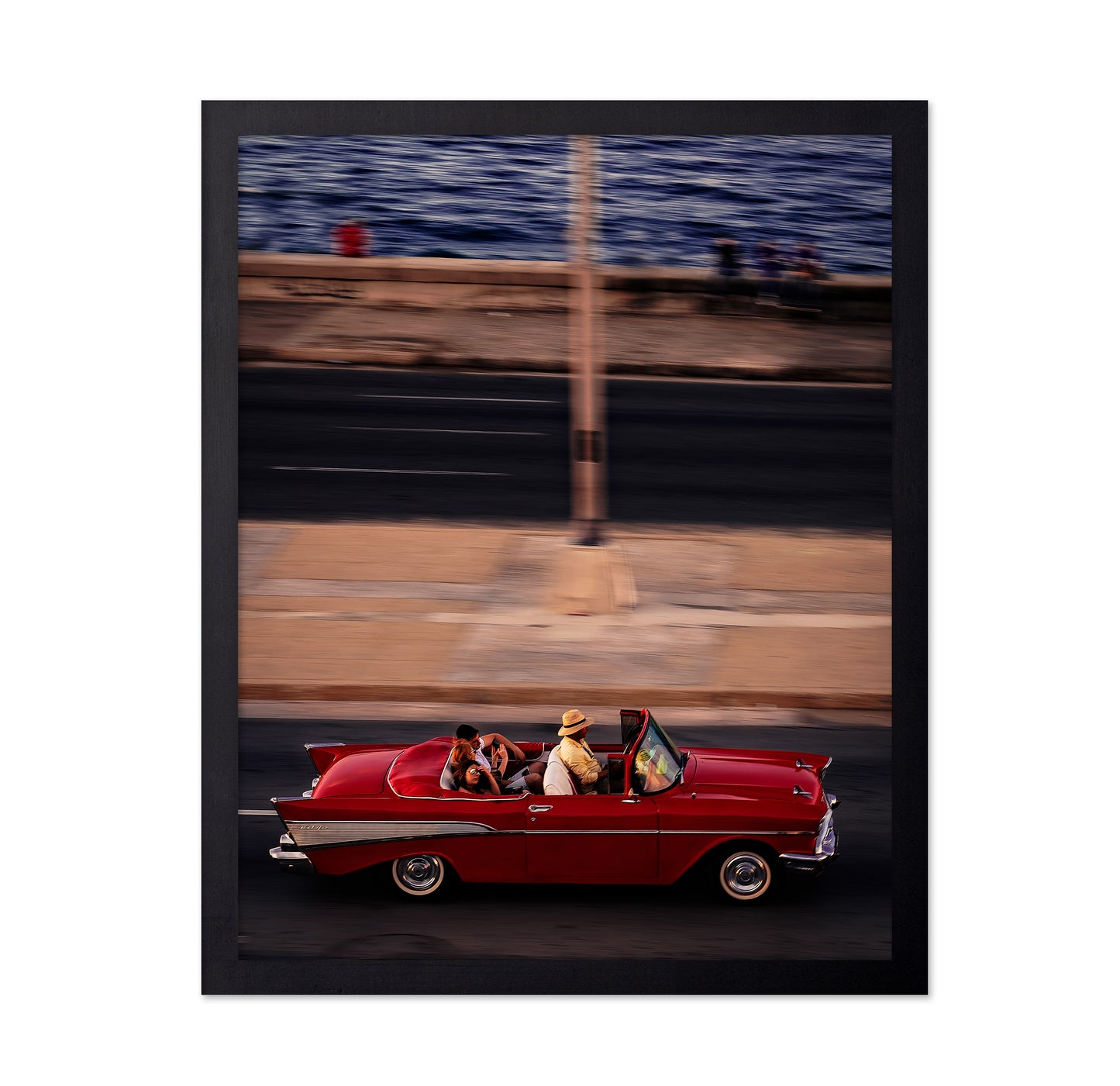 Red Car Driving
