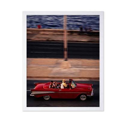 Red Car Driving