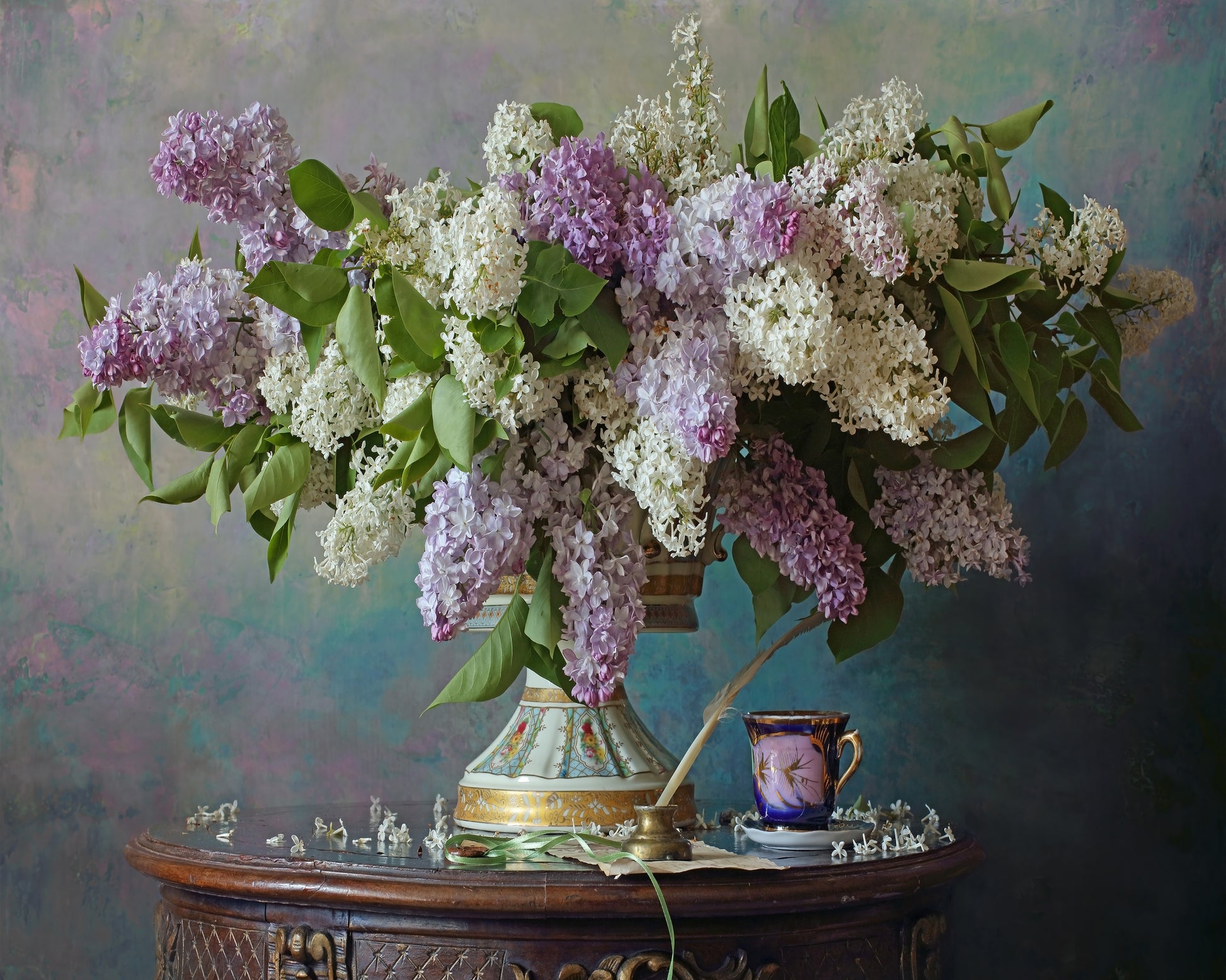 Still Life With Lilac Flowers