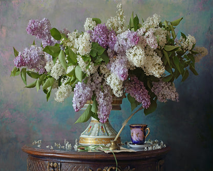 Still Life With Lilac Flowers
