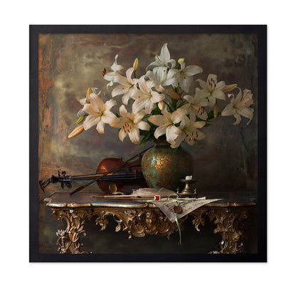 Still Life with Violin and Flowers