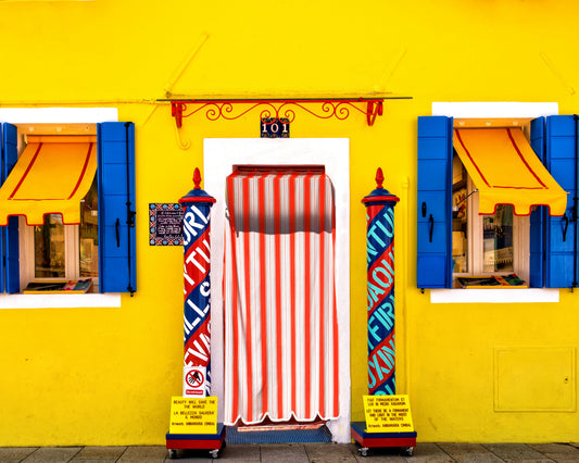 Yellow & Blue Red White