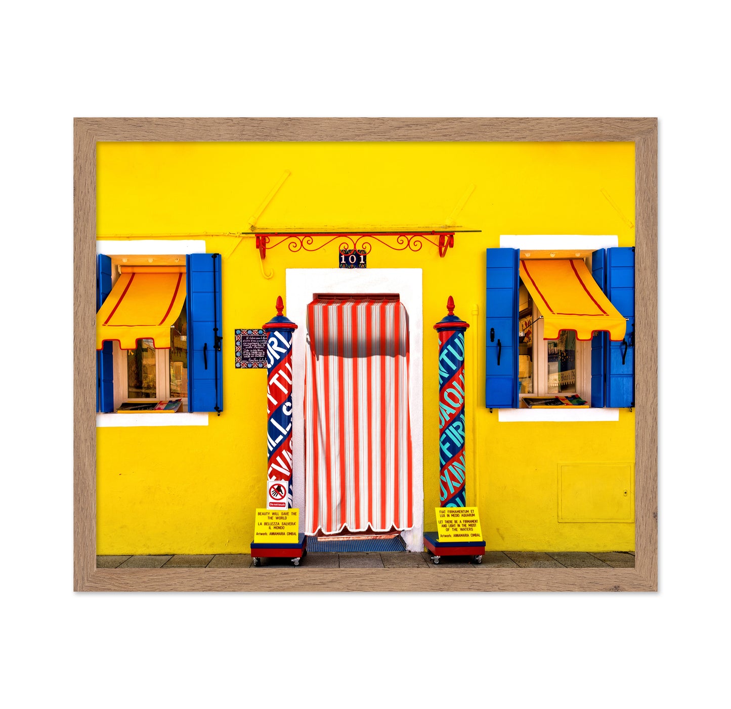 Yellow & Blue Red White