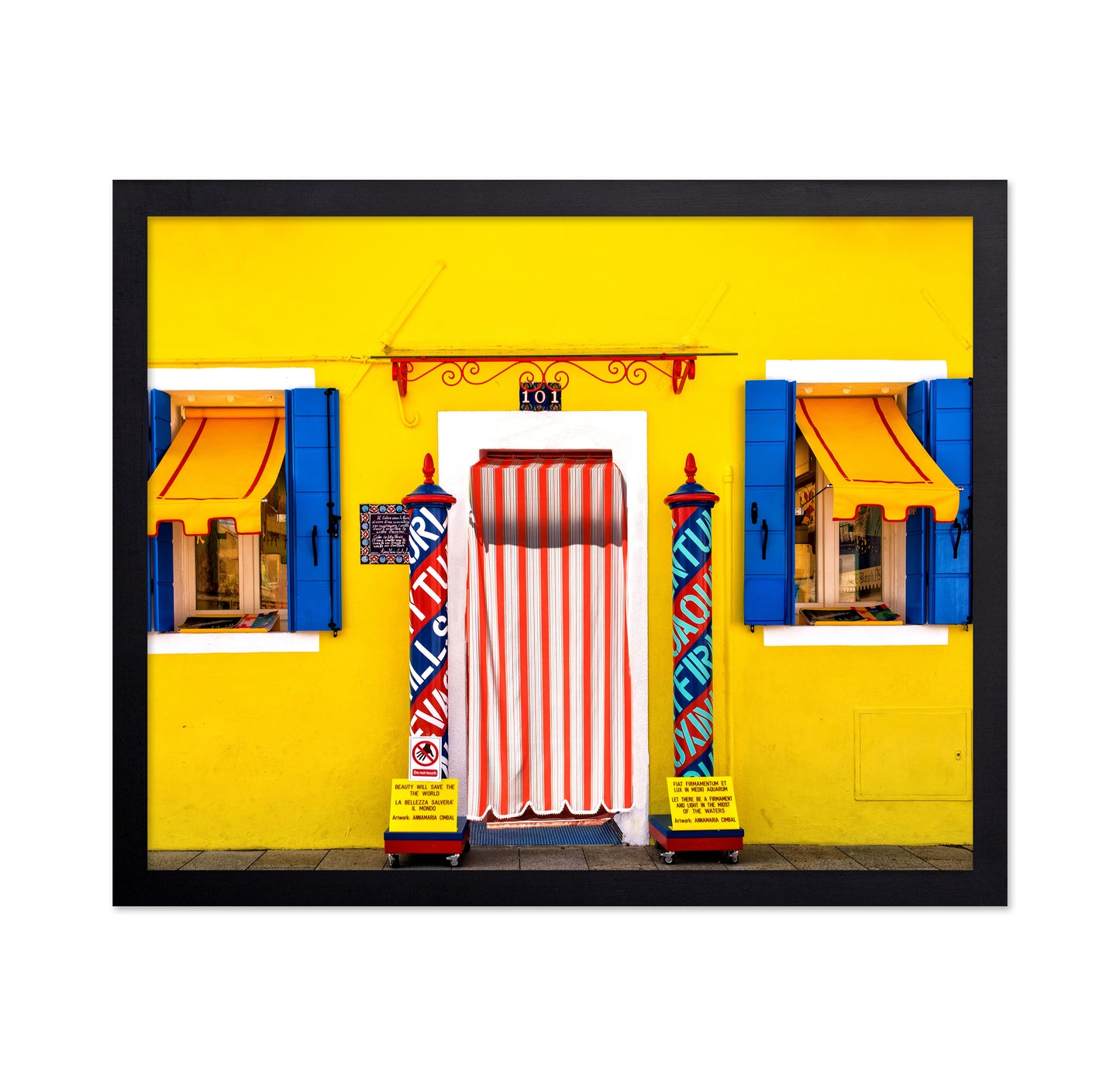 Yellow & Blue Red White