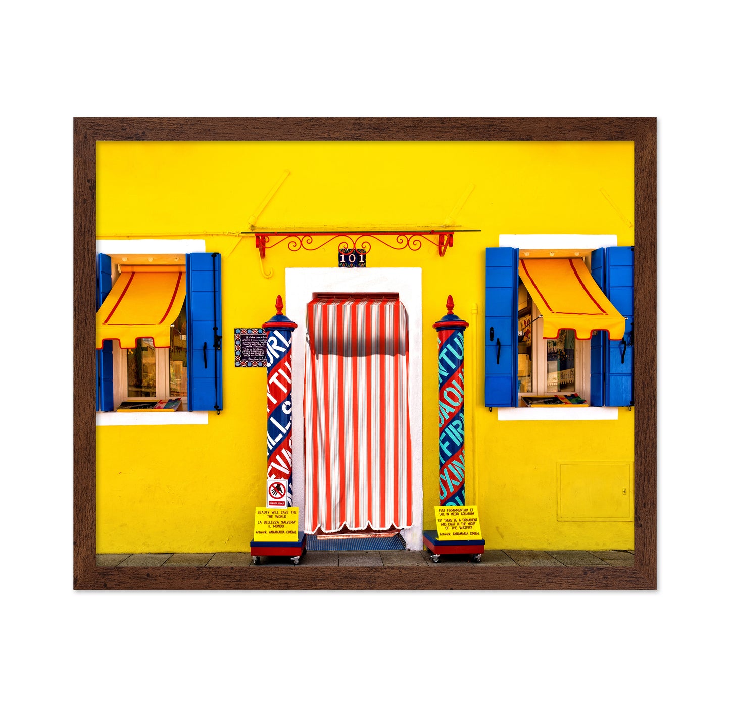 Yellow & Blue Red White