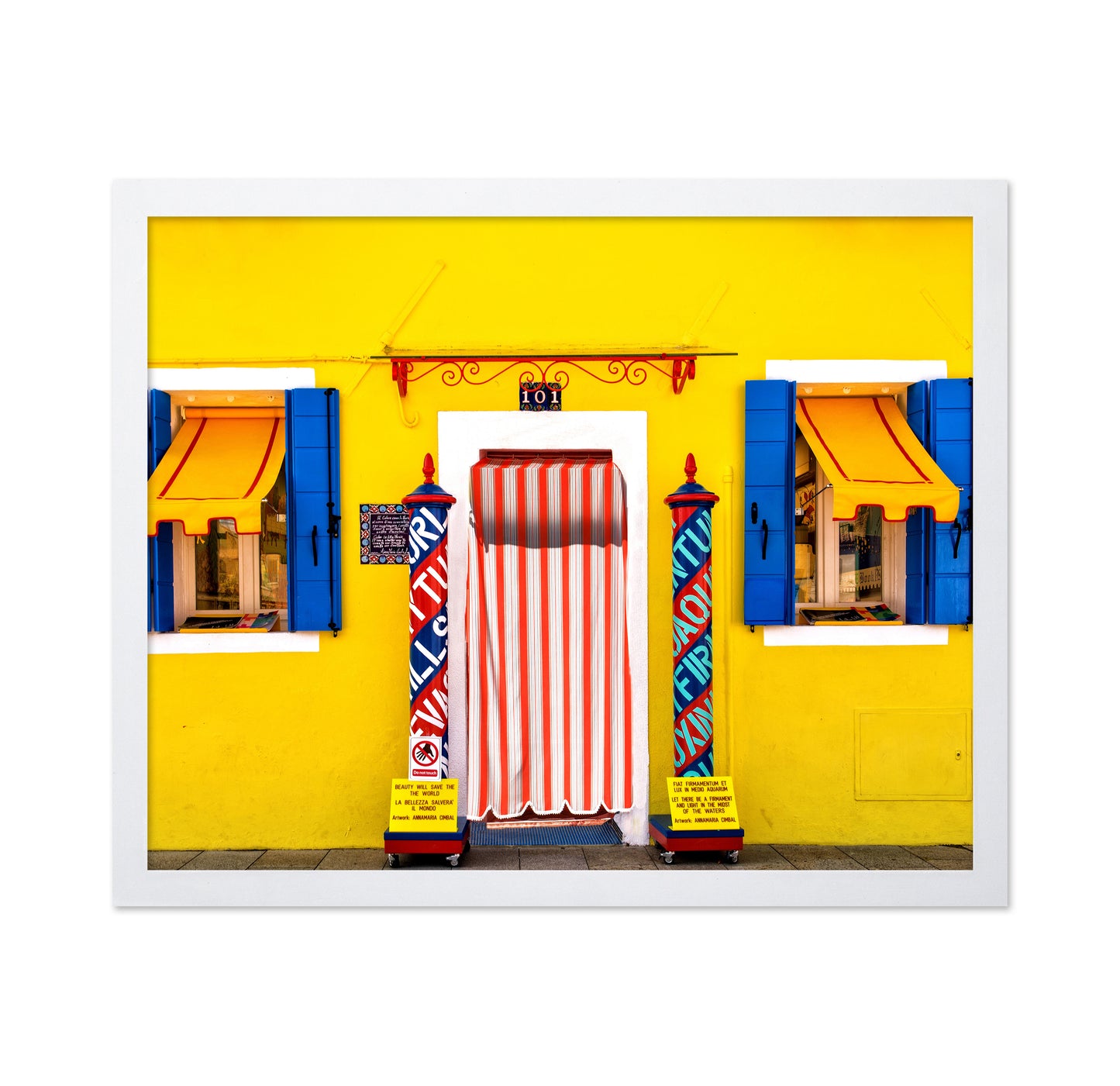 Yellow & Blue Red White