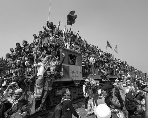 Overcrowded Train