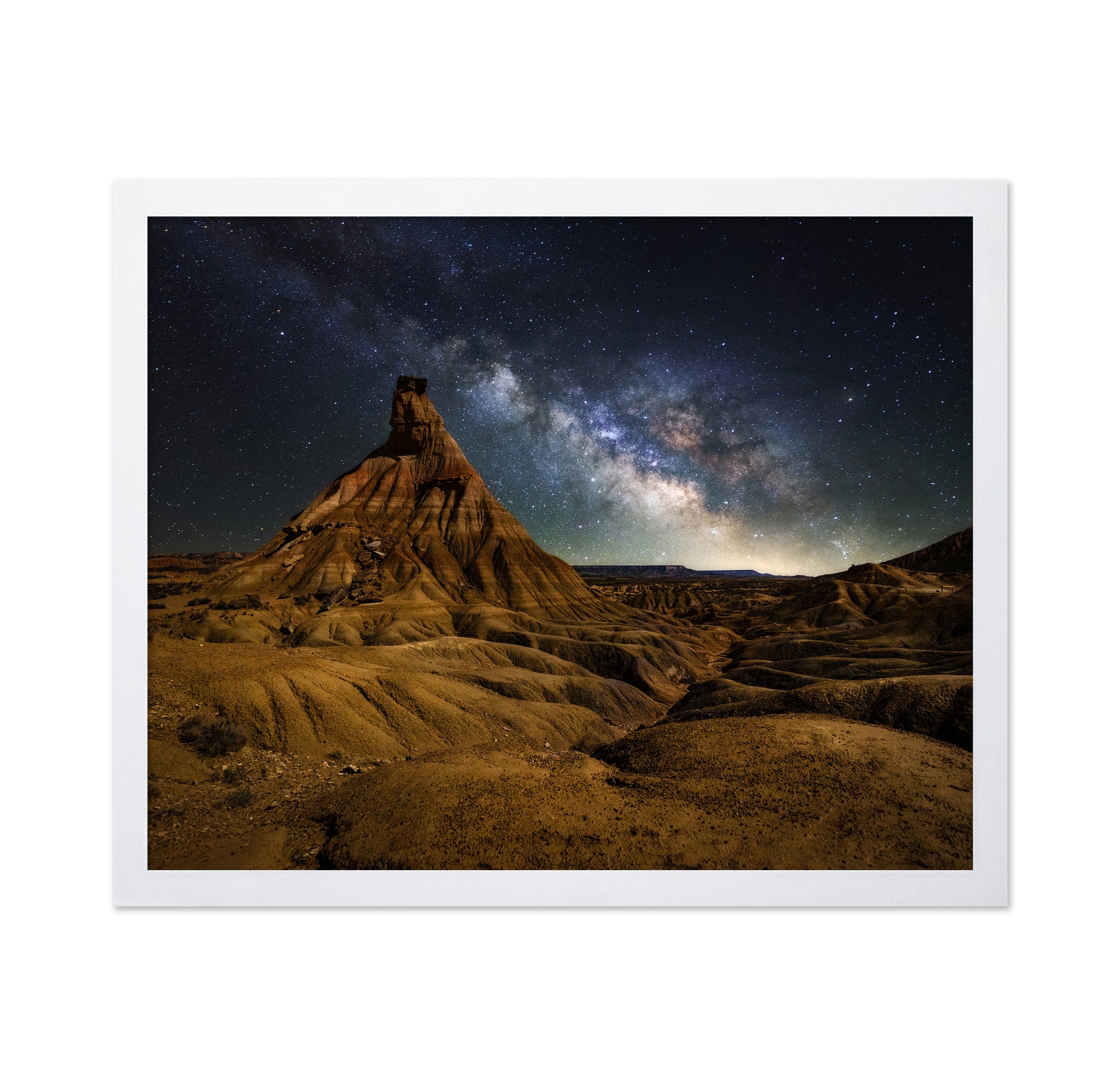 Milky Way Over Desert Of Bardenas