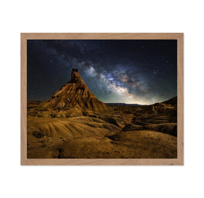 Milky Way Over Desert Of Bardenas