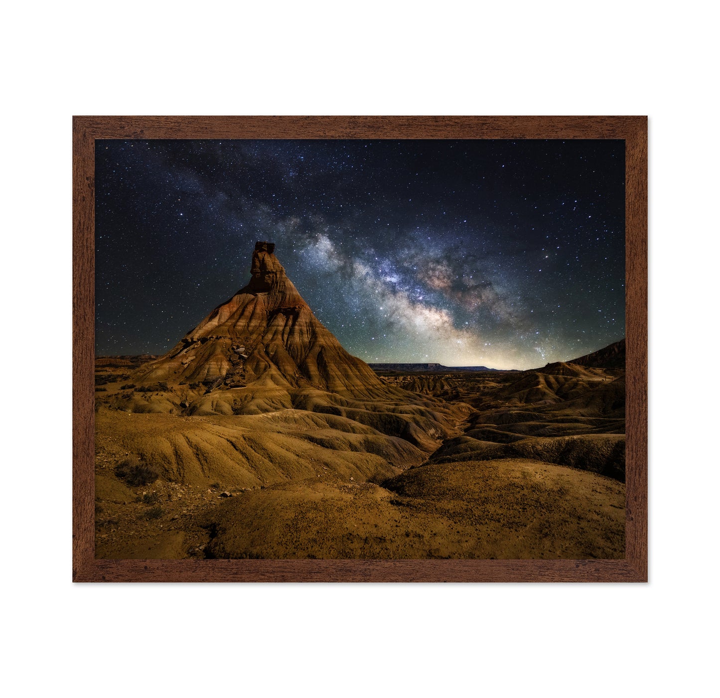 Milky Way Over Desert Of Bardenas